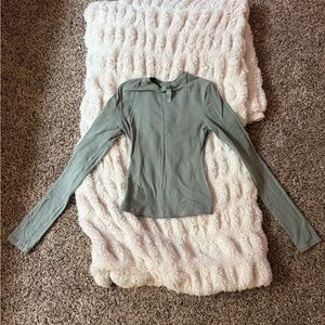 Skims Cotton Jersey Long Sleeve in Mineral